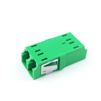 Standard Flange 2-Port Earless LC APC Fiber Optic Adapter for Optical Fiber Connection