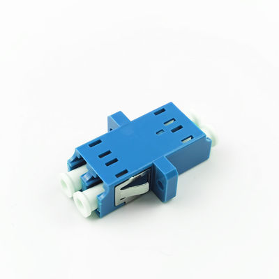 2 Ports PBT LC UPC Optic Fiber Adapter Eared Duplex Coupler for Optical Fiber Coupler