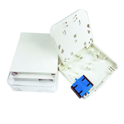 2 Cores Plastic Fiber Optic Face Plate Socket Panel SC Connector Type