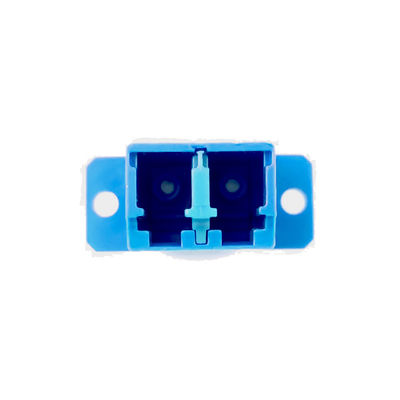 2 Ports PBT LC UPC Optic Fiber Adapter Eared Duplex Coupler for Optical Fiber Coupler