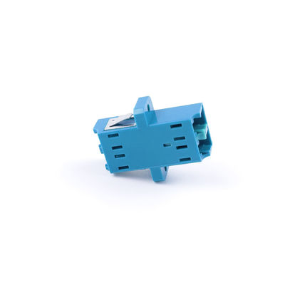 2 Ports PBT LC UPC Optic Fiber Adapter Eared Duplex Coupler for Optical Fiber Coupler