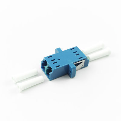 2 Ports PBT LC UPC Optic Fiber Adapter Eared Duplex Coupler for Optical Fiber Coupler