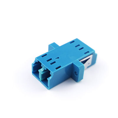 2 Ports PBT LC UPC Optic Fiber Adapter Eared Duplex Coupler for Optical Fiber Coupler