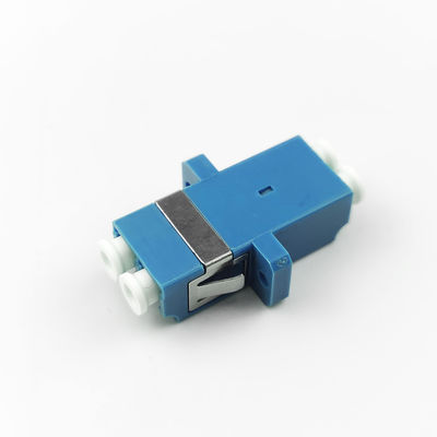 2 Ports PBT LC UPC Optic Fiber Adapter Eared Duplex Coupler for Optical Fiber Coupler