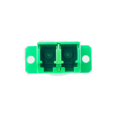 Green Eared Duplex A LC APC Optic Fiber Adapter Function for Optical Fiber Connection
