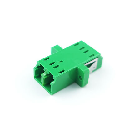 Green Eared Duplex A LC APC Optic Fiber Adapter Function for Optical Fiber Connection
