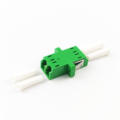Green Eared Duplex A LC APC Optic Fiber Adapter Function for Optical Fiber Connection