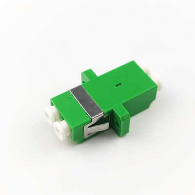Green Eared Duplex A LC APC Optic Fiber Adapter Function for Optical Fiber Connection