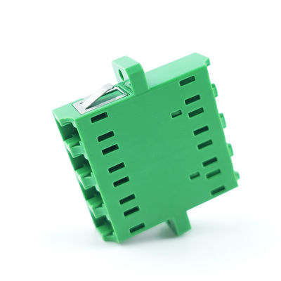 LC/APC Optic Fiber Adapter Eared Square Transformation in Green Color