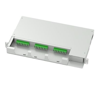 24 Cores LC APC Type 19 Inch Swing Patch Panel Sub Optic Distribution Frame Best Gray