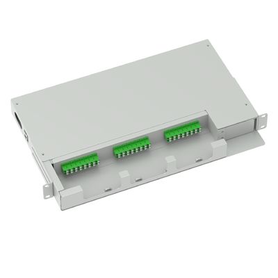24 Cores LC APC Type 19 Inch Swing Patch Panel Sub Optic Distribution Frame Best Gray