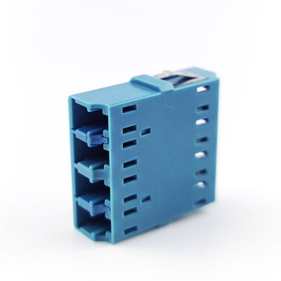 Space-Saving FTTH Solutions Standard Flange Earless Square LC UPC Optic Fiber Adapter