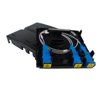 Convenient SC Connector Type Plastic Fiber Optic Splitter Faceplate for Indoor Networks