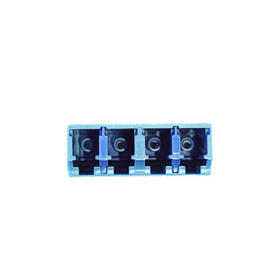 Space-Saving FTTH Solutions Standard Flange Earless Square LC UPC Optic Fiber Adapter