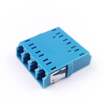Space-Saving FTTH Solutions Standard Flange Earless Square LC UPC Optic Fiber Adapter