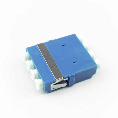 Space-Saving FTTH Solutions Standard Flange Earless Square LC UPC Optic Fiber Adapter