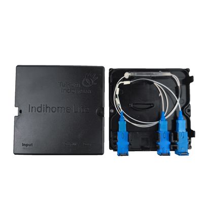 Convenient SC Connector Type Plastic Fiber Optic Splitter Faceplate for Indoor Networks