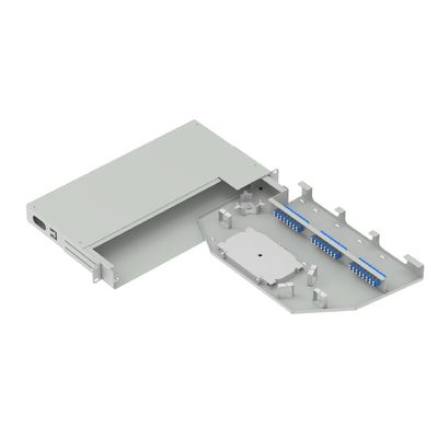 24 Cores Fiber Optic Equipment 19 Inch Swing Patch Panel LC UPC Type for FTTX ODN