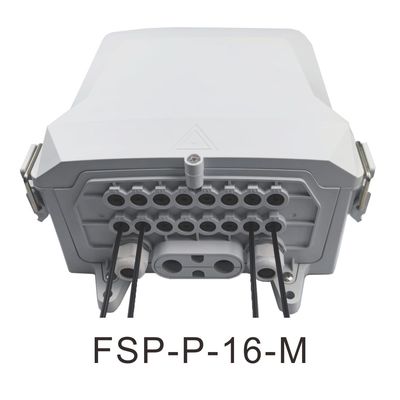 16 Cores Outdoor Fiber Optic Terminal Distribution Box for Dropcable and Main Cable