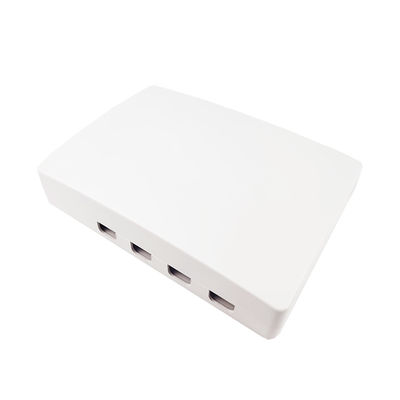 SC Connector 4 Cores Plastic Fiber Optic Faceplate Socket Panel for FTTH Networks 5