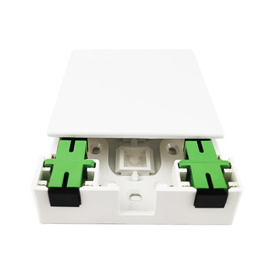 2 Cores Plastic Fiber Optic Faceplate Socket Panel Network for FTTH Indoor Installations