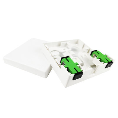 2 Cores Plastic Fiber Optic Faceplate Socket Panel Network for FTTH Indoor Installations