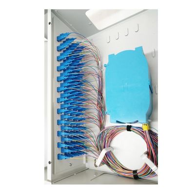 SC FC LC Connectors 96 Ports FTTH Fiber Optic Distribution Box for FTTX Metal Termination