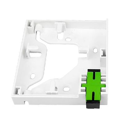 1 Core Plastic Fiber Optic Faceplate Socket Panel White Essential for FTTH Connection