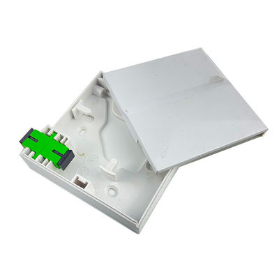 1 Core Plastic Fiber Optic Faceplate Socket Panel White Essential for FTTH Connection