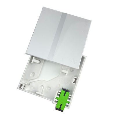 1 Core Plastic Fiber Optic Faceplate Socket Panel White Essential for FTTH Connection