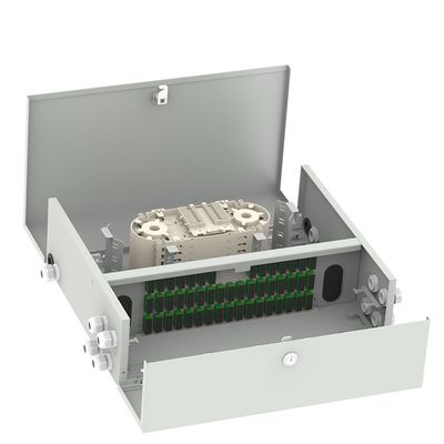 72/96 Cores SC Connector Indoor Fiber Optic Termination Box for Wired LAN Network Distribution