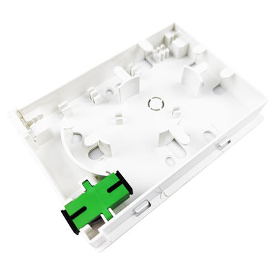 2 Cores Plastic Fiber Optic Faceplate Socket Panel SC Connector Type for Wired LAN Networks
