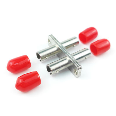 Optical Fiber Active Connection Red 2-Port Rectangular Duplex ST UPC Coupler for FTTH