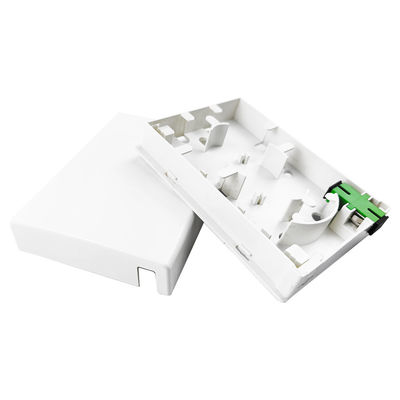 2 Cores Plastic Fiber Optic Faceplate Socket Panel SC Connector Type for Wired LAN Networks