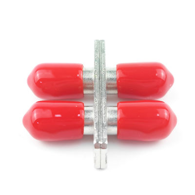 Optical Fiber Active Connection Red 2-Port Rectangular Duplex ST UPC Coupler for FTTH
