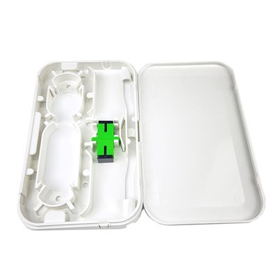 FTTH Network Indoor White 1 Core Plastic Fiber Optic Faceplate Socket Panel SC Connector Type 5