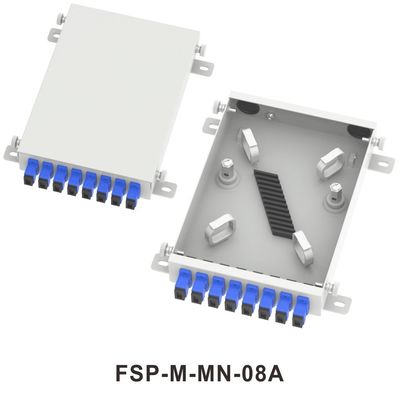 FTTX Network ODN Metal Mini Fiber Optic FTTH Terminal Box 8 Core Distribution with LC and SC Connectors