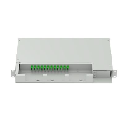 FTTX 19 Inch Swing Patch Panel LC APC Type 12 Cores Fiber Optic Equipment with 5