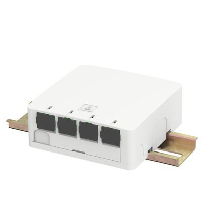 Indoor FTTX 4 Cores Plastic Fiber Optic Faceplate Socket Panel with SC Connector Type
