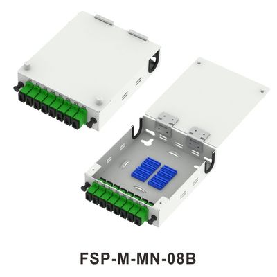FTTX Network ODN Metal Mini Fiber Optic FTTH Terminal Box 8 Core Distribution with LC and SC Connectors