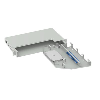 ODN Network 12 Cores Optical Distribution Frame LC UPC Type 19 Inch Swing Patch Panel