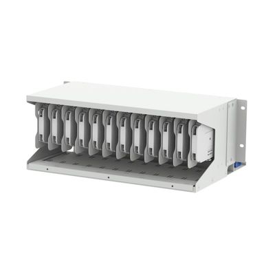 Gray RAL 7035 4U 144 cores 19 Inch Fiber Optical Patch Panel Sub ODF with 3
