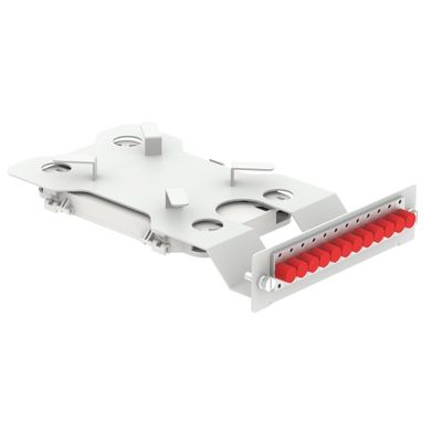 Gray RAL 7035 4U 144 cores 19 Inch Fiber Optical Patch Panel Sub ODF with 3