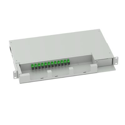 12 Cores Swing Patch Panel Optical Distribution Frame 19 Inch SC APC Type Fiber Optic Equipment No