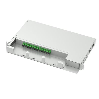 12 Cores Swing Patch Panel Optical Distribution Frame 19 Inch SC APC Type Fiber Optic Equipment No