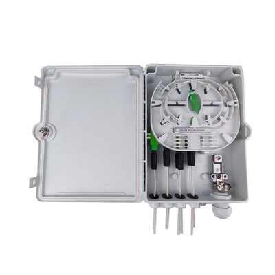 Wall Pole Mount Fiber Optic Distribution Box for Network FTTH IP65 Outdoor 8 Cores