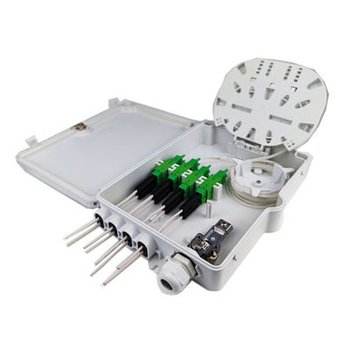 Wall Pole Mount Fiber Optic Distribution Box for Network FTTH IP65 Outdoor 8 Cores