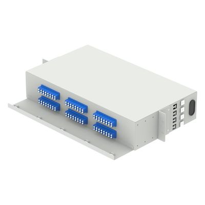 FTTH 96 Core Capacity Patch Panel 19 Inch Optical Distribution Frame with LC