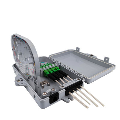 FTTH Network Access Outdoor IP65 4 Cores Fiber Optic Termination/Distribution Box Access