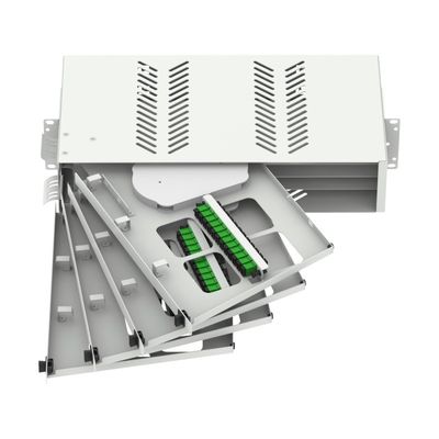 19 Inch Fiber Optic Patch Panel Sub ODF with SC LC Connectors and Cold Rolled Steel